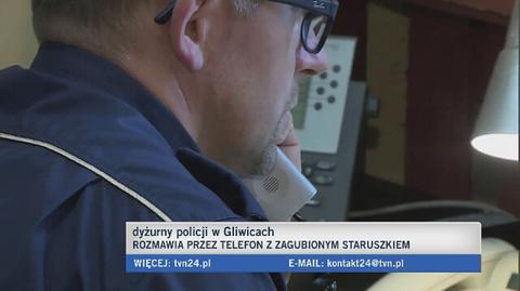 Rozmowa dyżurnego policji z zagubionym mężczyzną