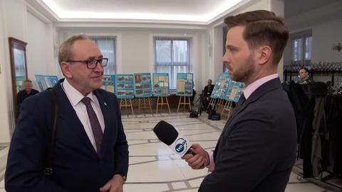 Bogucki o przepychankach pod Sejmem