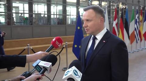 Andrzej Duda o spotkaniach w Brukseli 