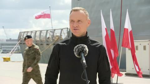 Duda o rosyjskich manewrach na Bałtyku: wiążemy to z wojną w Ukrainie, jak i działaniami Rosji przy naszych wschodnich granicach