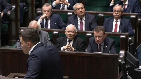 Spięcie Jarosława Kaczyńskiego i Adama Gomoły