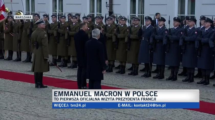 Emmanuel Macron w Polsce 