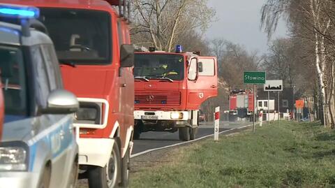 Relacja reporterki TVN24 z miejsca wypadku w Słowinie