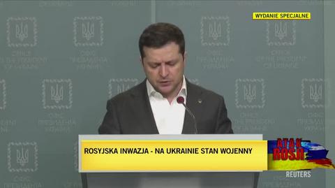 Prezydent Ukrainy podczas czwartkowej konferencji prasowej