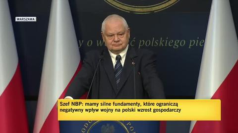 Glapiński o szczycie podwyżek stóp procentowych (wypowiedź z 7 kwietnia 2022)