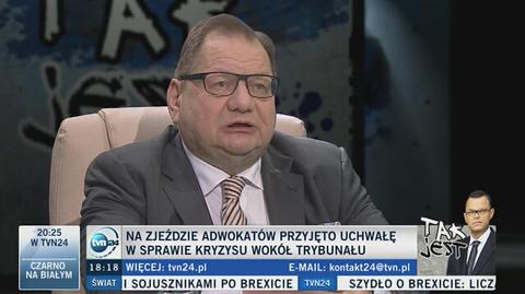 Kalisz: słychać w kuluarach, że po TK kolej na adwokatów