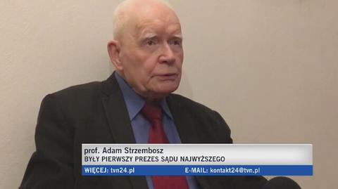 Prof. Adam Strzembosz o wpływie polityków na sądy