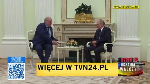 Spotkanie Putin-Łukaszenka na Kremlu. Nagranie z marca 2022 roku