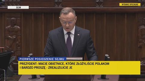 Prezydent Duda: tych ambitnych projektów będę bronił (wypowiedź z 13 listopada 2023)