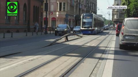 Wygięta szyna w Bydgoszczy. "To skutek upału"