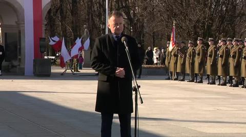 Przemówienie ministra obrony narodowej Mariusza Błaszczaka