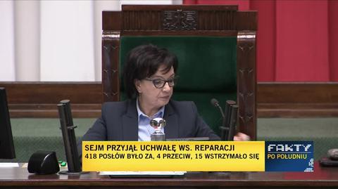 Sejm przyjął uchwałę w sprawie reparacji