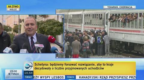 Grzegorz Schetyna o kryzysie migracyjnym przed kluczowym tygodniem