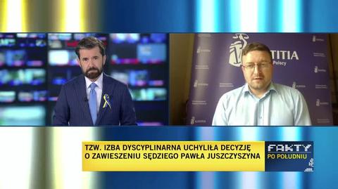Paweł Juszczyszyn o decyzji nieuznawanej Izby Dyscyplinarnej SN w sprawie jego zawieszenia