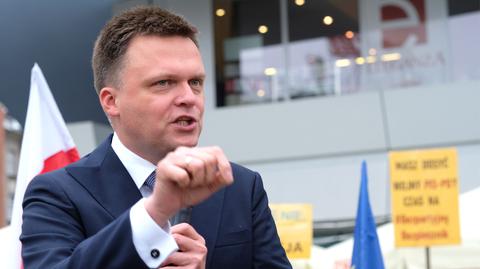 Szymon Hołownia na spotkaniu wyborczym w Katowicach