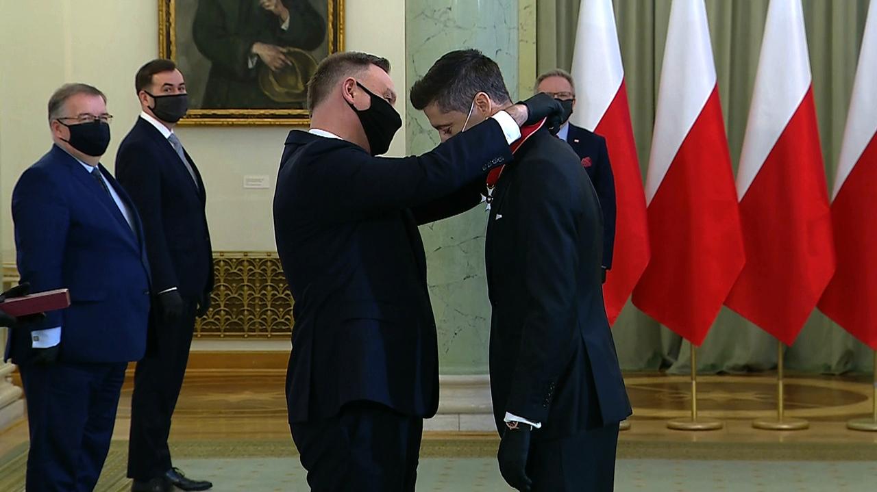 Robert Lewandowski odznaczony przez prezydenta