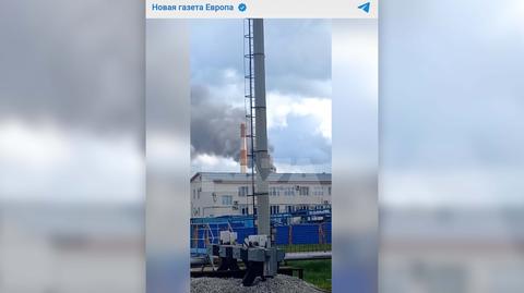 Dron uderzył w bazę paliw w Kraju Krasnodarskim (wideo z 9 maja)