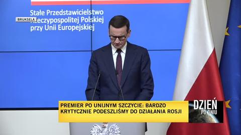 Morawiecki: Rada Europejska stwierdziła, że ruchy migracyjne mogą stanowić poważne zagrożenie dla bezpieczeństwa