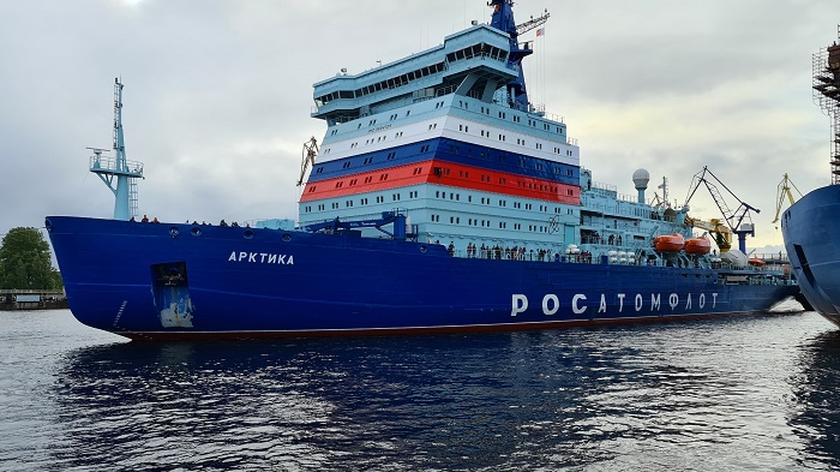 Rosyjski lodołamacz Arktyka oddany do eksploatacji