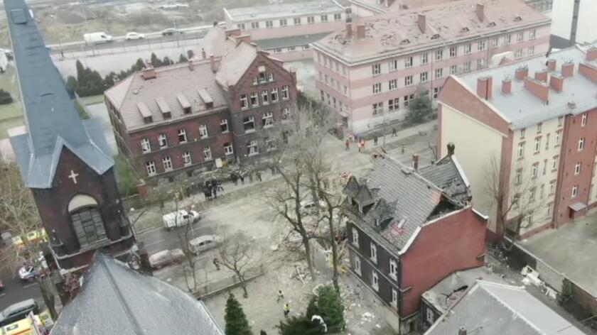 Prezydent Katowic: dwie szkoły zostały uszkodzone w wyniku eksplozji