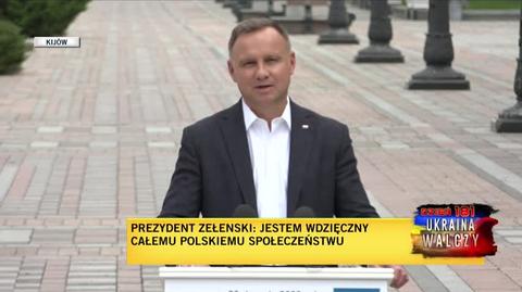 Duda: Polacy znakomicie rozumieją, co dzieje się w Ukrainie 