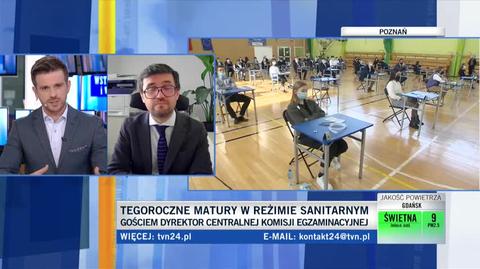 Dyrektor CKE Marcin Smolik o reżimie sanitarnym podczas egzaminów maturalnych