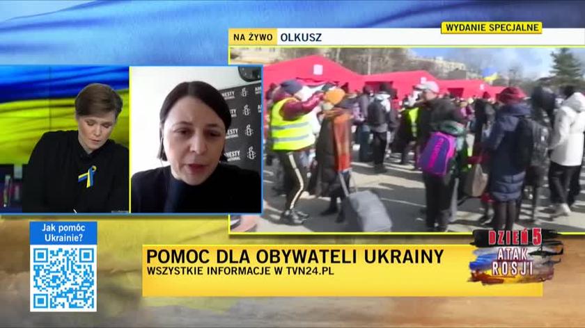 Szefowa Amnesty International w Polsce o pomocy na granicy 