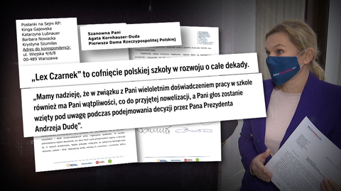 "Fakty TVN" o spotkaniu posłanek opozycji z Agatą Kornhauser-Dudą