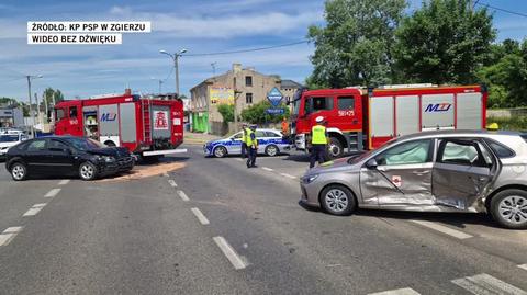 Jedno skrzyżowanie, dwa poważne wypadki 