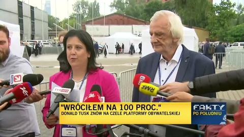 Czerwińska: kongres PiS wybrał Jarosława Kaczyńskiego na prezesa partii niemal jednomyślnie