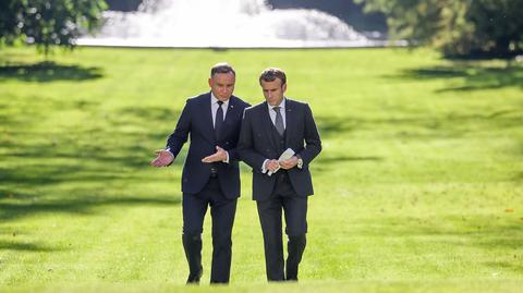 Andrzej Duda i Emmanuel Macron