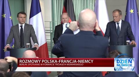 Macron: dziękuję premierowi (Tuskowi), który zorganizuje w ciągu najbliższych miesięcy szczyt u siebie