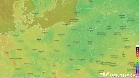 Prognozowana temperatura w dniach 19-23.09