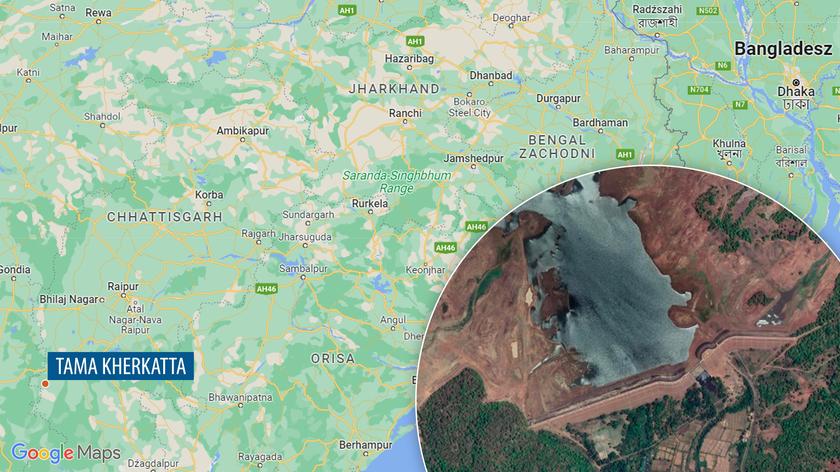 Urzędnik robił sobie selfie przy tamie Kherkatta w stanie Chhattisgarh w środkowo-wschodnich Indiach, wpadł mu telefon