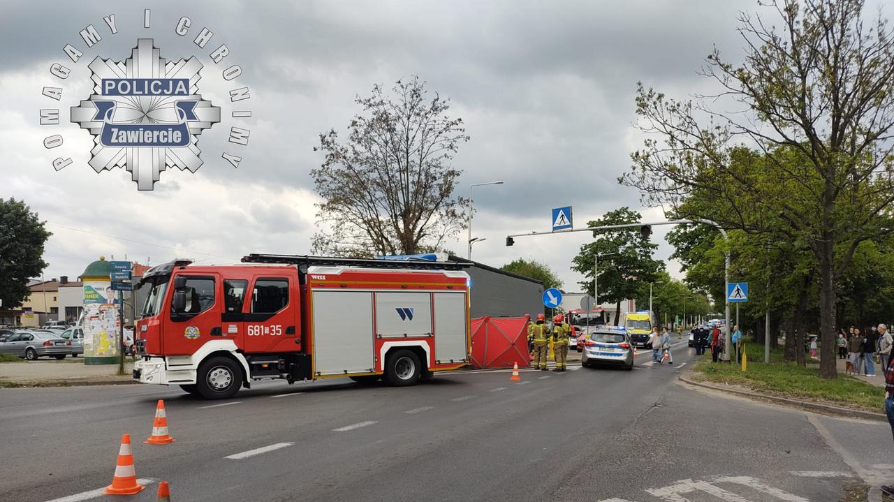 Kierowca ciężarówki potrącił kobietę na przejściu. Zginęła