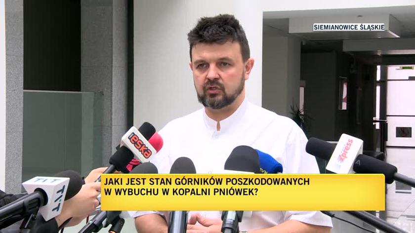 Stan zdrowia górników z kopalni Pniówek jest ciężki, ale stabilny