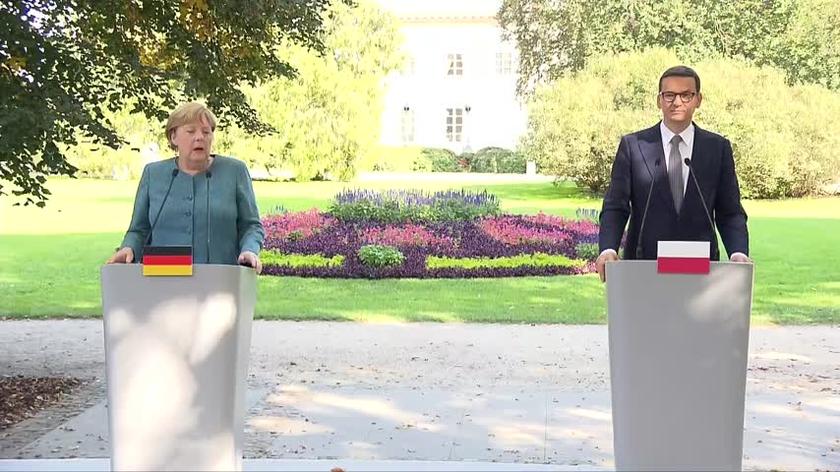 Merkel: z Morawieckim rozmawialiśmy o praworządności