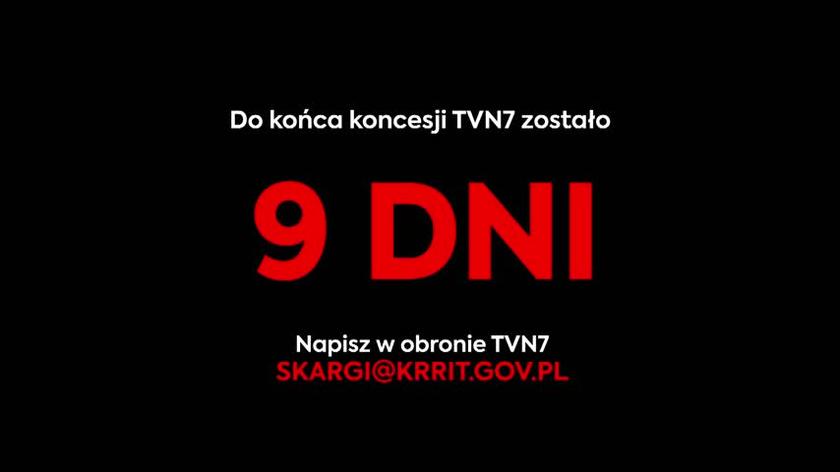Koncesja TVN7 wygasa za 9 dni