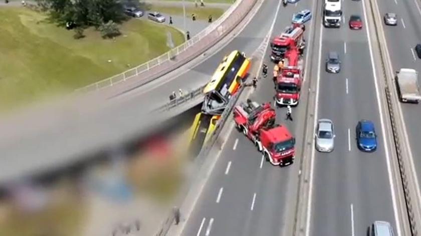Tragiczny wypadek autobusu w Warszawie