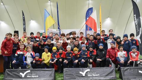 Młodzi piłkarze z Kijowa po turnieju zostali we Wrocławiu