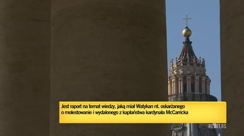 Reporter TVN24 o szczegółach raportu Stolicy Apostolskiej ws. byłego kardynała Theodore'a McCarricka 