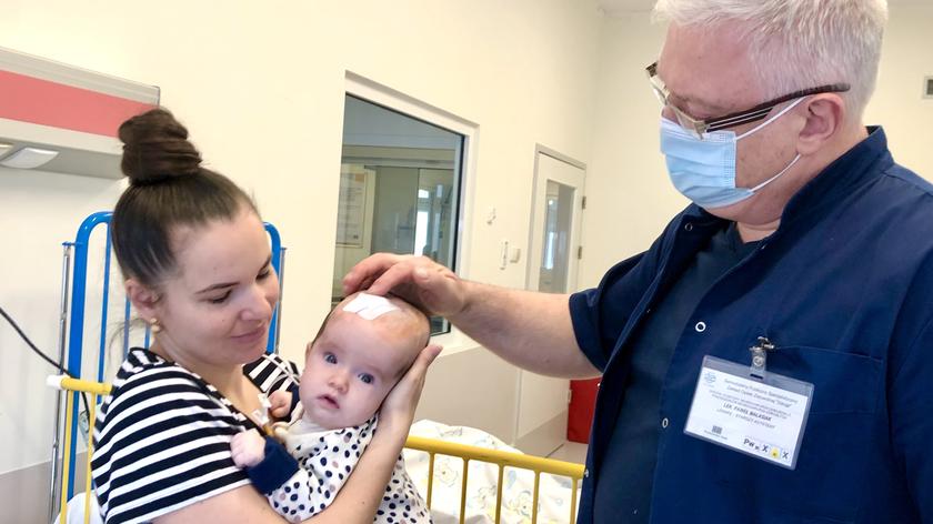 Lekarze uratowali dwumiesięczną Emilkę z Ukrainy