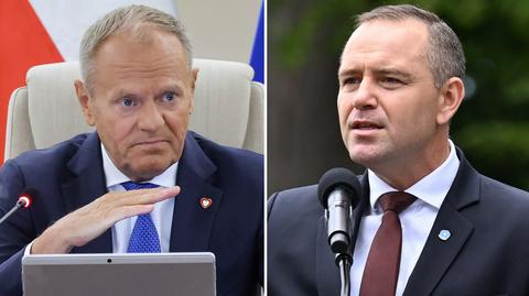 Donald Tusk i Karol Nawrocki