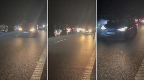 Kierowcy zawracali korytarzem życia po wypadku na trasie S7