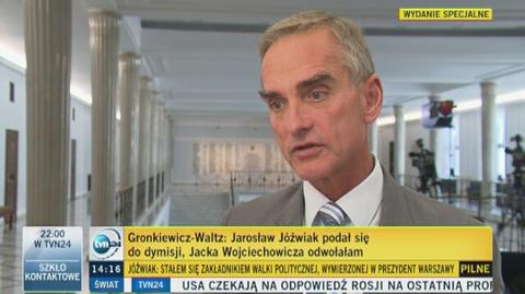 Jan Maria Jackowski komentuje dymisje w warszawskim ratuszu