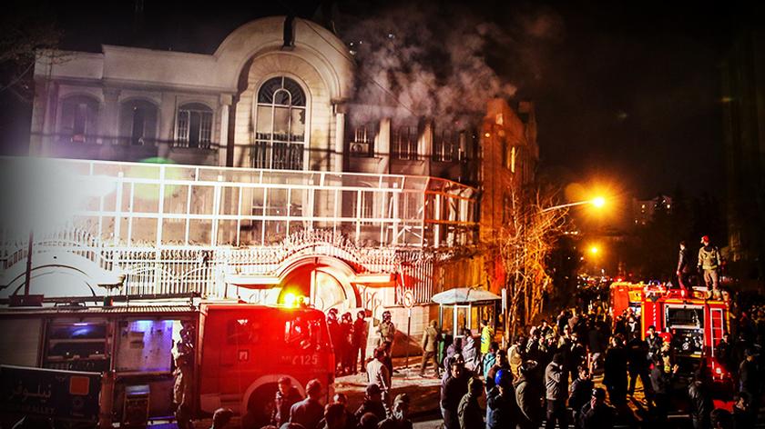 03.01.2016 | Teheran: atak rozwścieczonego tłumu na ambasadę Arabii Saudyjskiej