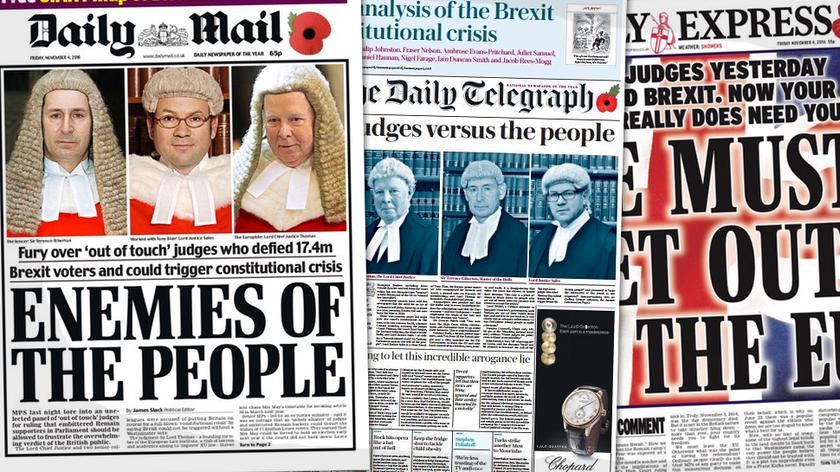 "Wrogowie ludu". Brytyjska prasa atakuje sędziów po wyroku ws. Brexitu