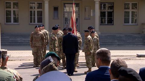 Ceremonia zmiany dowódcy wojsk amerykańskich w Poznaniu