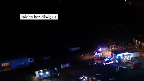 wybuch garaz dron 