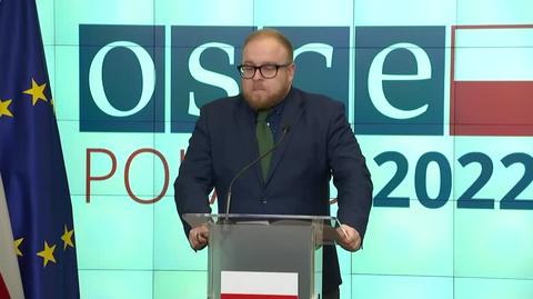 Polska objęła przewodnictwo OBWE. Fragment konferencji rzecznika MSZ